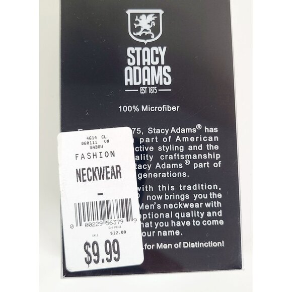 Bow Tie Stacy Adams Black Ready-Tied  For Men New in Box gift - Picture 3 of 3